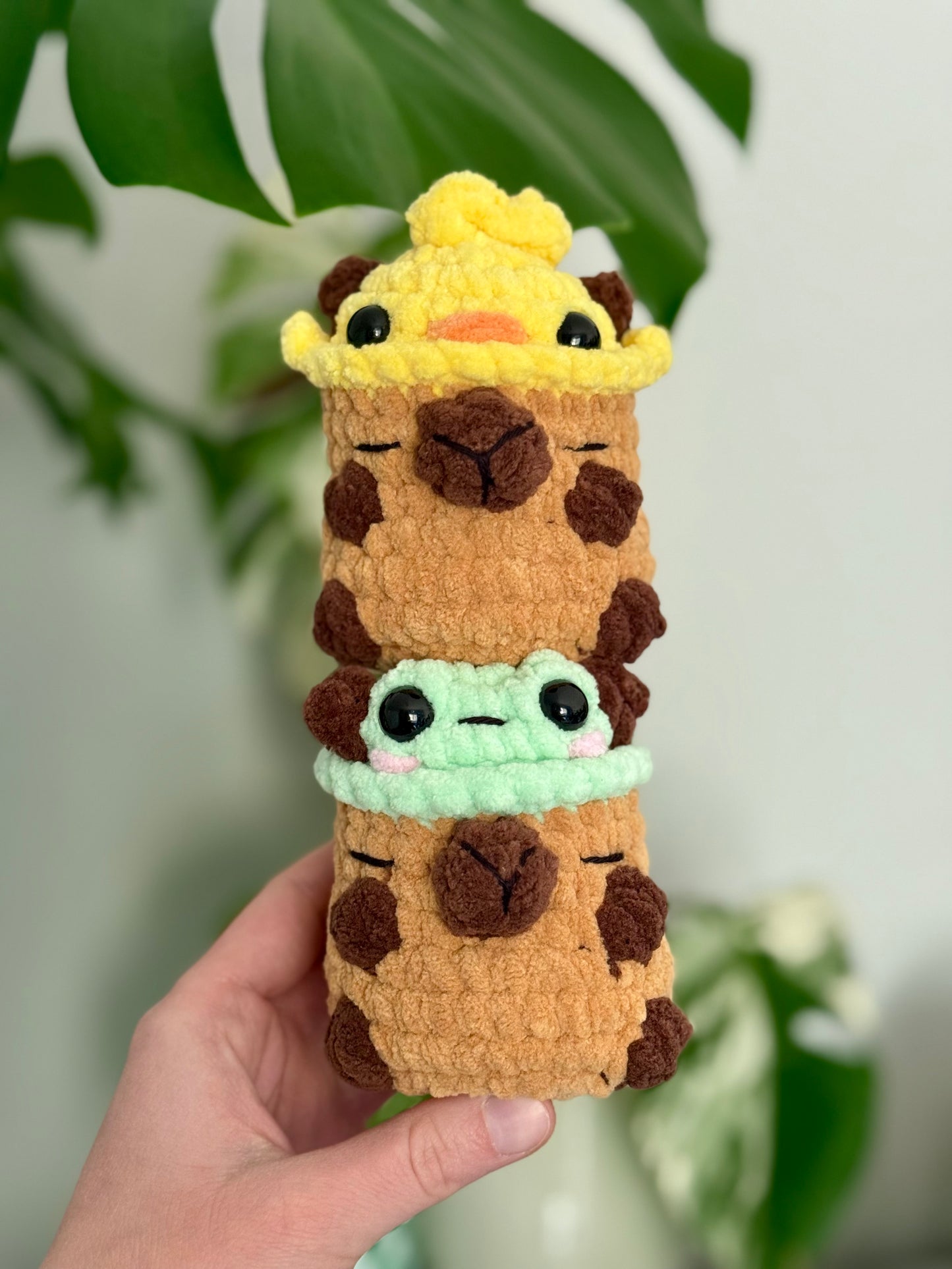 Crochet Capybara with Hats