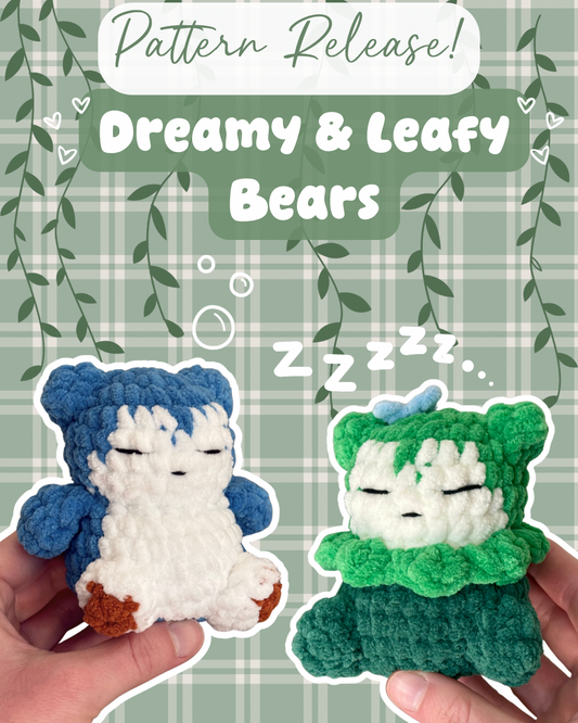 Dreamy & Leafy Bear Pattern PDF