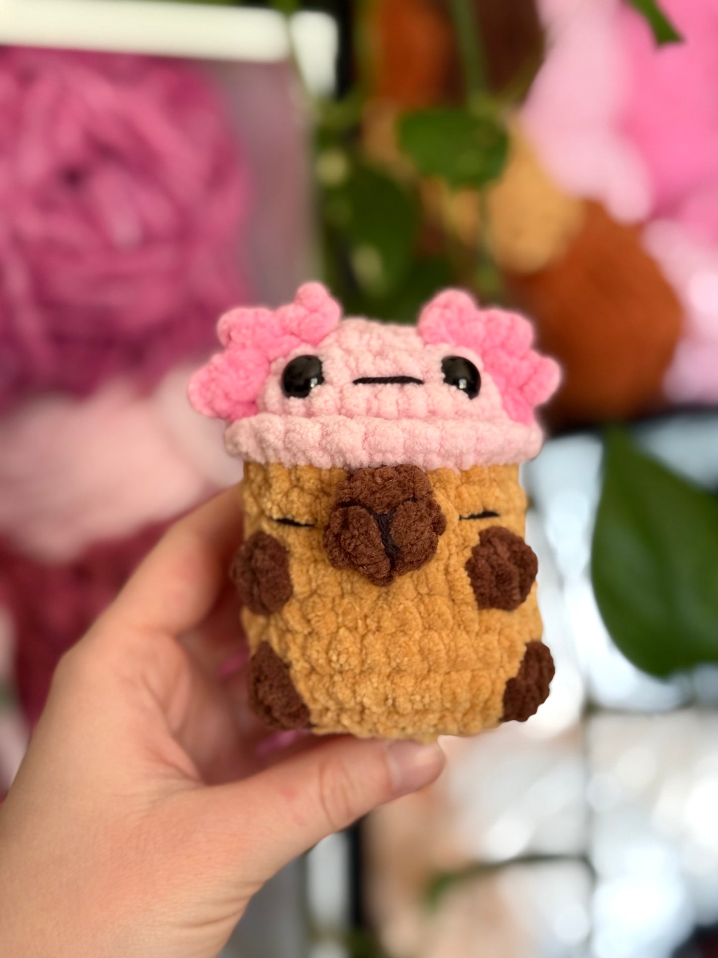 Crochet Capybara with Hats