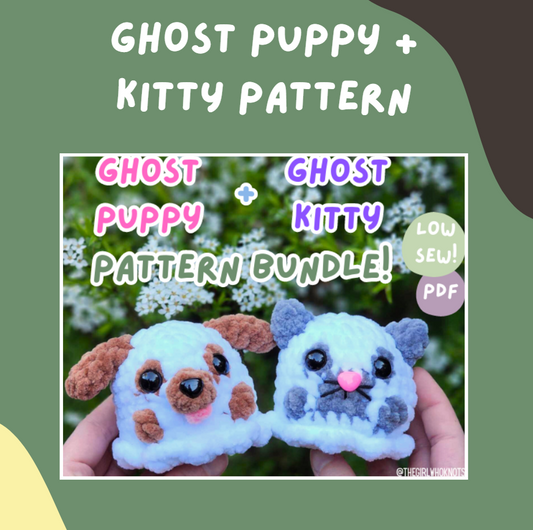 Ghost Puppy + Kitty Pattern Bundle PDF