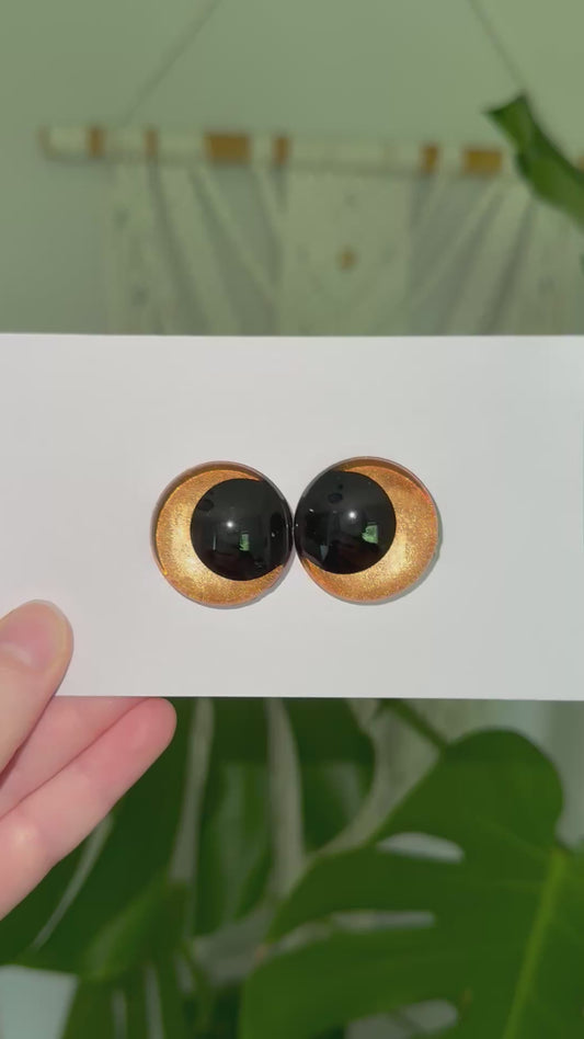 'Walnut' 30mm/25mm/20mm Safety Eyes